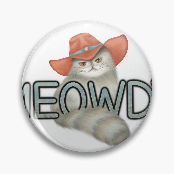 Item preview, Cute hand drawn Meowdy Cat Cowboy Howdy Cat Meme designed and sold by ngamsupsiri.