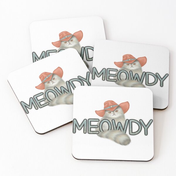Item preview, Cute hand drawn Meowdy Cat Cowboy Howdy Cat Meme designed and sold by ngamsupsiri.
