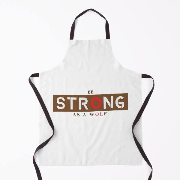 Item preview, Be Strong As A Wolf Motivational Text Design designed and sold by RiyonArts.