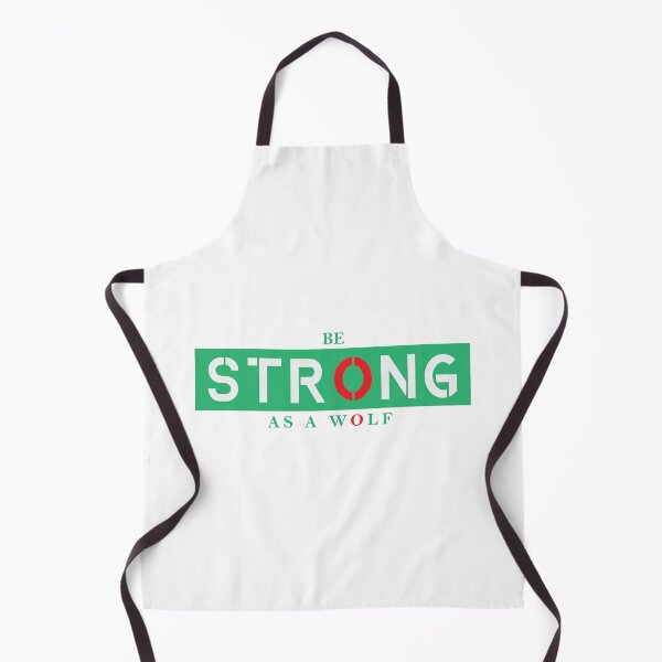 Item preview, Be Strong As A Wolf Motivational Text Design designed and sold by RiyonArts.