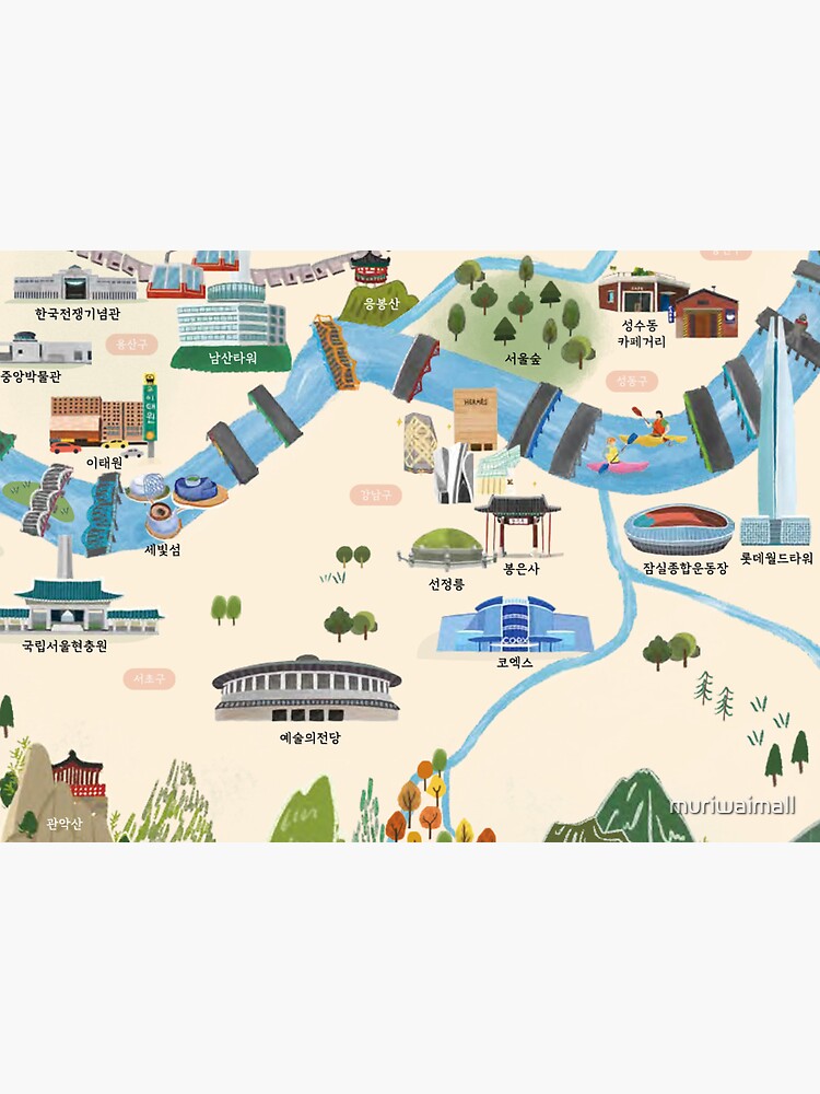 Map of Seoul for Sightseeing you need to know | Sticker
