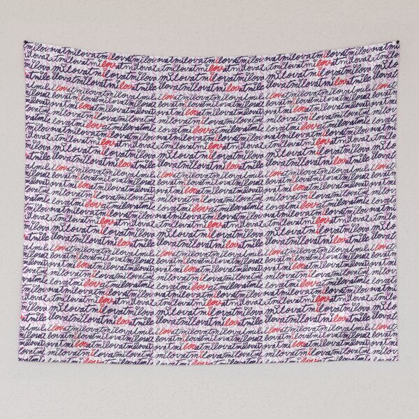 Item preview, Milovat Czech Red and Purple Cursive designed and sold by Rivermuddess.