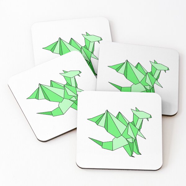 Item preview, Green origami dragon designed and sold by CalliesArt.