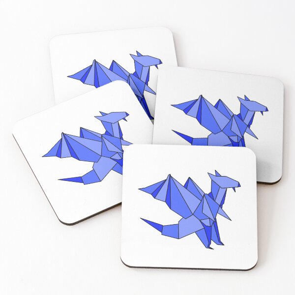 Item preview, Blue origami dragon designed and sold by CalliesArt.