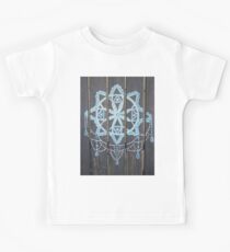 Blue Mandala on Chair Kids Tee