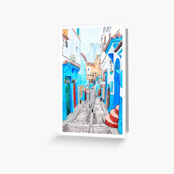 Item preview, Chefchaouen, Morocco designed and sold by NorrskenArt.