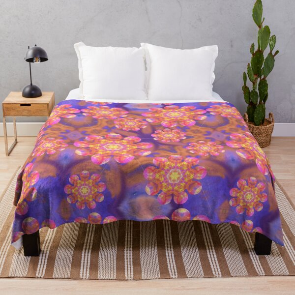 Item preview, Floating Flowers on Geometric Kaleidoscope Pattern designed and sold by KLP-Magick.