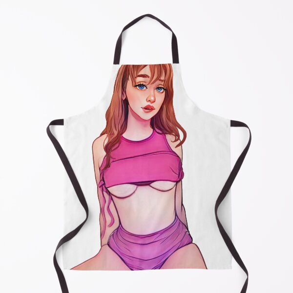 Item preview, Cute Redhead Girl on Knees Posing designed and sold by Cute Girl Fan Art.