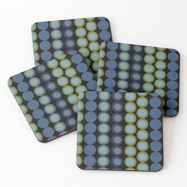 Item preview, Winter sun dog sky circles blues and greens  designed and sold by AngelDawnDesign.