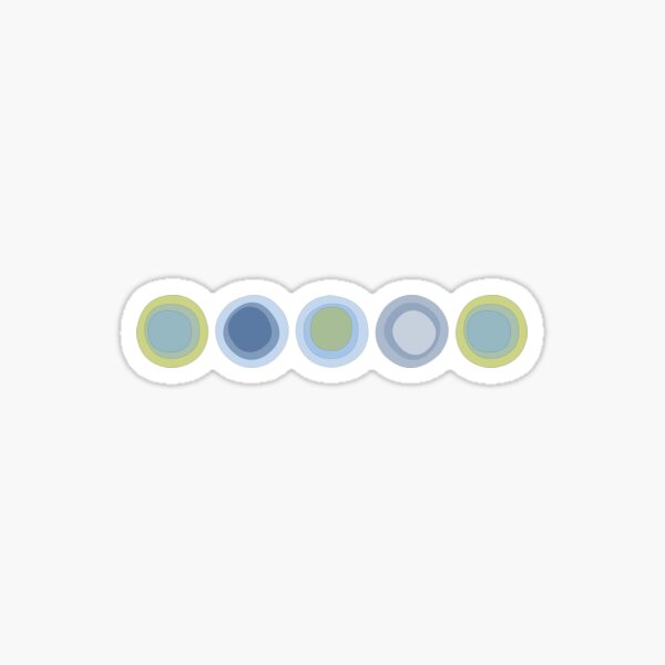 Item preview, Winter sun dog sky circles blues and greens  designed and sold by AngelDawnDesign.