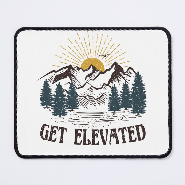Item preview, Get elevated Hiking shirt, Adventure shirt, Camping shirt, Gift for a hiker, Mountain shirt,  designed and sold by Auntbee63.