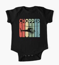 Chopper Helicopter Vintage Retro One Piece - Short Sleeve