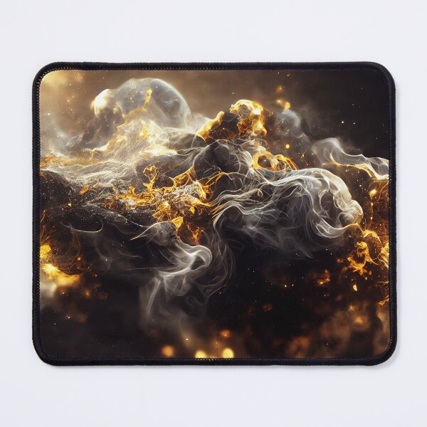 Item preview, Fantastic Nebula Abstract 5 - Gold and Black designed and sold by lematworks.
