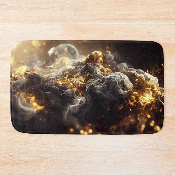Item preview, Fantastic Nebula Abstract 5 - Gold and Black designed and sold by lematworks.