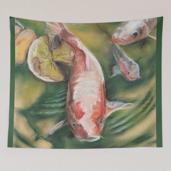 Item preview, Koi Fish with Pastel designed and sold by maricelagomez.