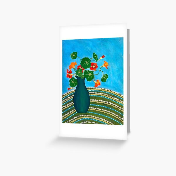 My Nans Nasturtiums Greeting Card