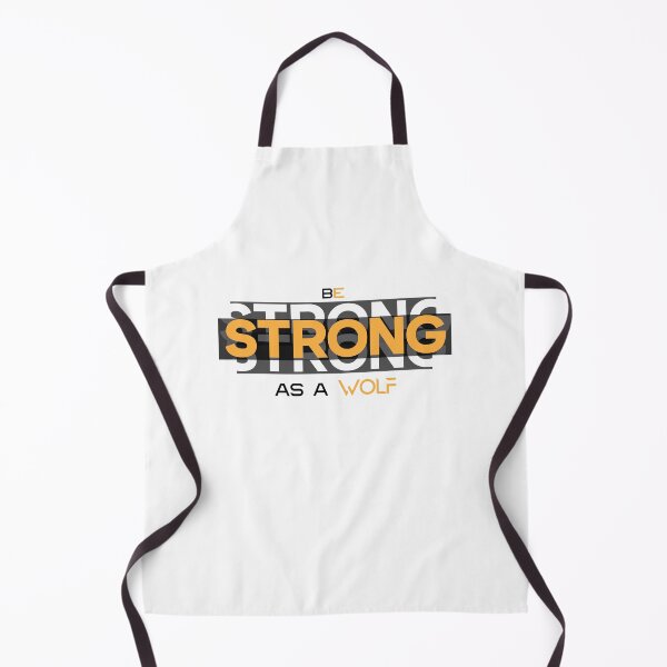 Item preview, Be Strong As A Wolf Motivational Text Design designed and sold by RiyonArts.