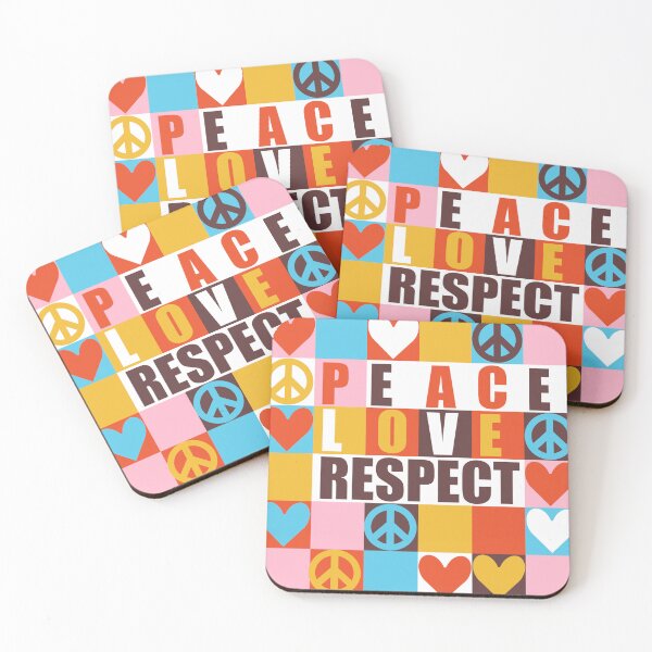 Item preview, peace love respect designed and sold by irina egorova.