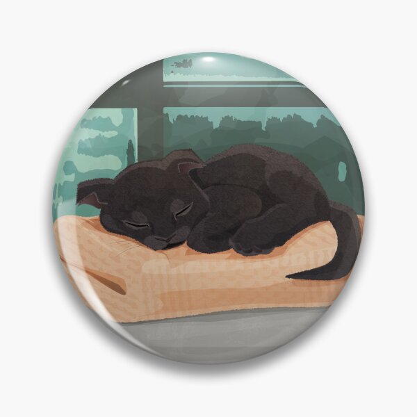 Item preview, Cute Halloween Black Cat Sleeping on Autumn Blankets designed and sold by nikknacks-art.
