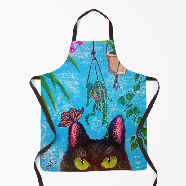 Item preview, Feline On Balcony hand-painted original artwork designed and sold by Safa M. Art.