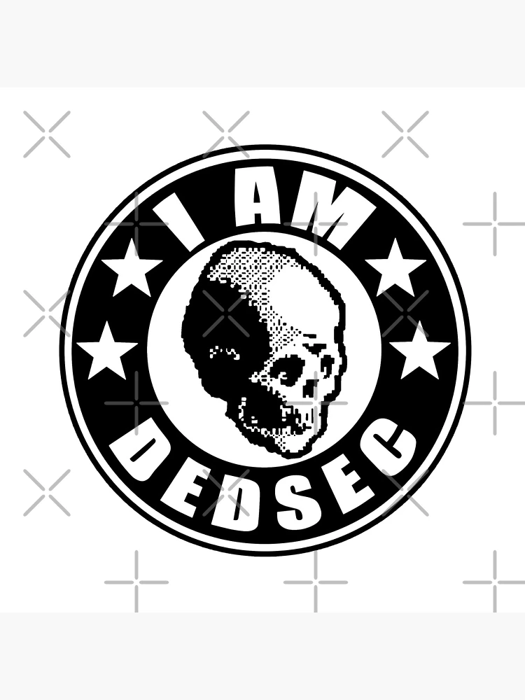 Thumbnail 4 of 4, Clock, IamDedsecWhtLogo designed and sold by Saint One.
