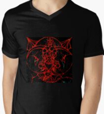 Black and Red Elephant Dragon Escaping into Reality take 2 V-Neck T-Shirt
