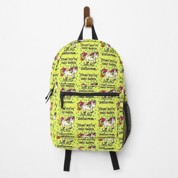 Item preview, When you're dead inside but it's Halloween. (Special outlined sticker) designed and sold by JoyOfHopeStore.
