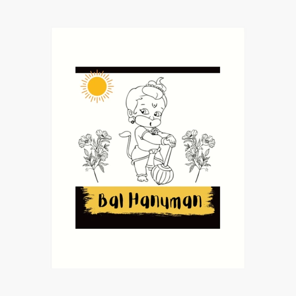 Baby Hanuman Praying ,hanumanji Painting, Hanuman Painting for Pooja Room,  Indian God Hanuman, Asian God, Large Painting, Hindu God Art - Etsy