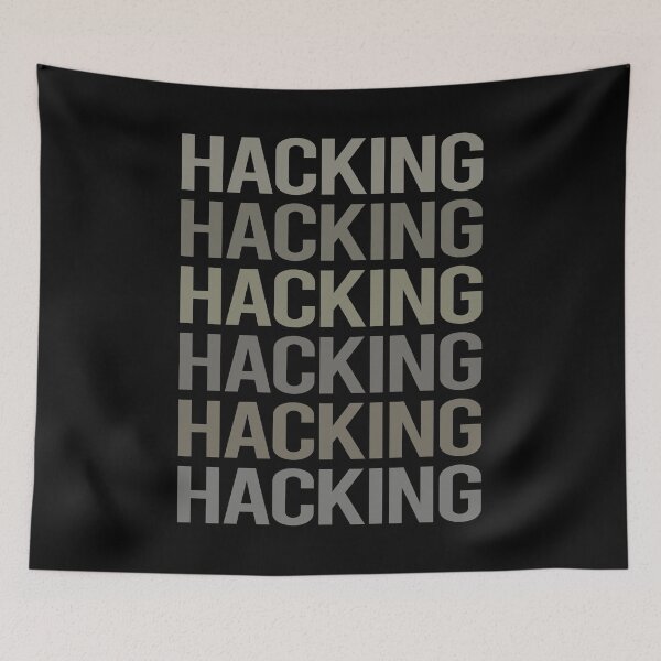Item preview, Gray Text Art Hacking Hack Hacker designed and sold by StoreCalamity.