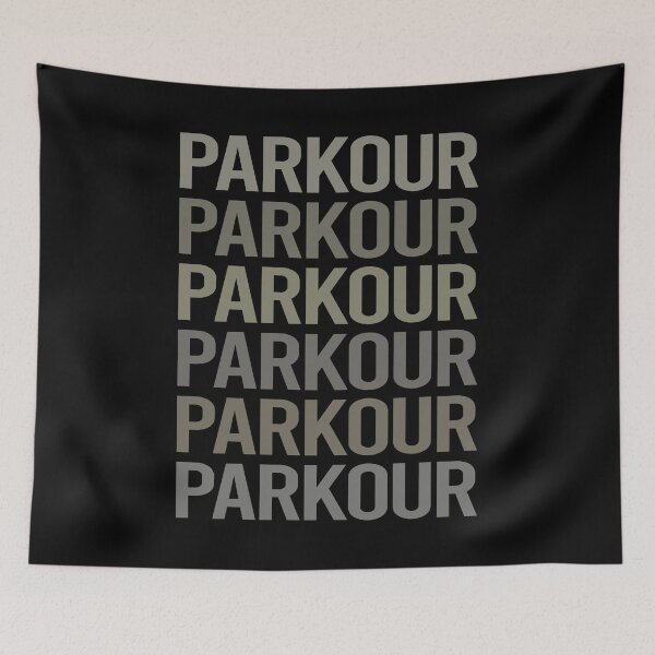 Item preview, Gray Text Art Parkour designed and sold by StoreCalamity.
