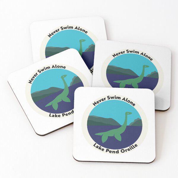 Item preview, Pend Oreille Paddler in Lake (Never Swim Alone) designed and sold by kind-fish.