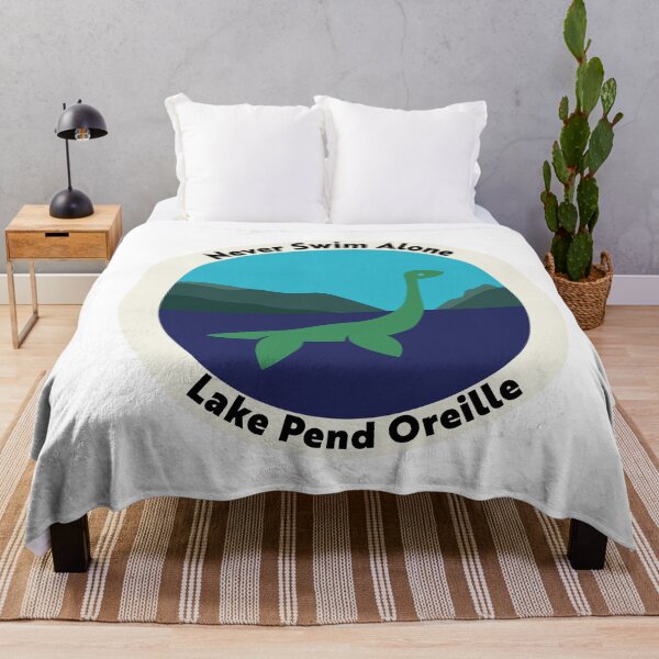 Item preview, Pend Oreille Paddler in Lake (Never Swim Alone) designed and sold by kind-fish.