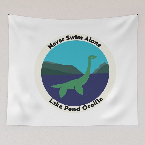 Item preview, Pend Oreille Paddler in Lake (Never Swim Alone) designed and sold by kind-fish.