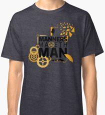 Camiseta clásica Manners Maketh Man Minimalist
