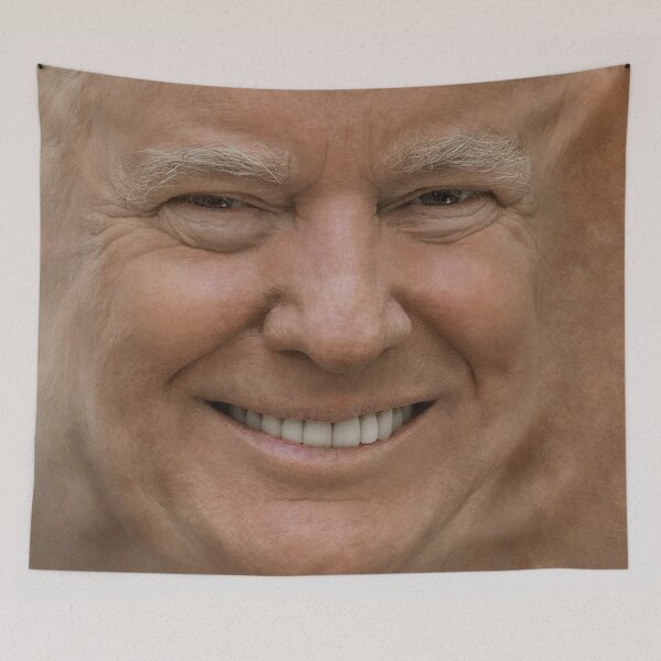 Aperçu de l'œuvre Visage du 45e président Donald Trump créée et vendue par Emote Bot.
