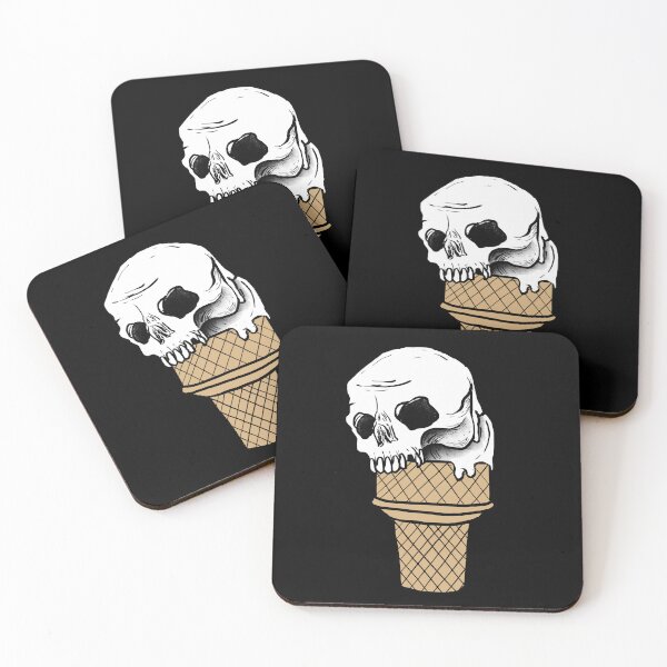Item preview, Black White Skull Ice Cream designed and sold by deathanarchy.