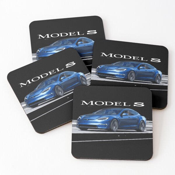 Item preview, blue performance plaid dad electric s model sports car USA automobile  designed and sold by cowtownCOWBOY.