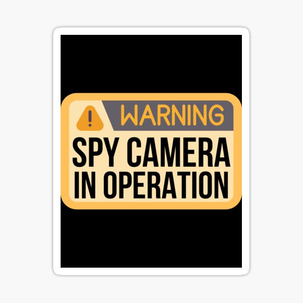 Sticker sales spy camera