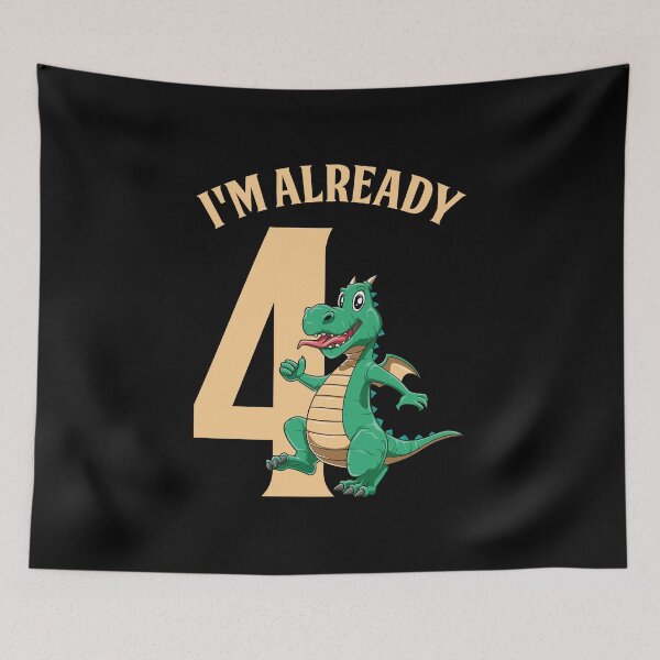 Item preview, Happy Birthday Dragon Lovers Cute Kids - fourth designed and sold by melomedia.