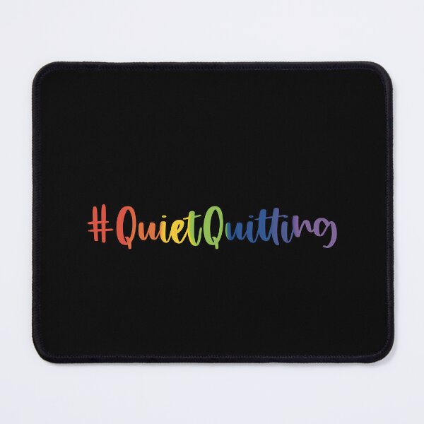 Item preview, Trending Hashtag Quiet Quitting Colorful Print Design designed and sold by VieGalleryy.