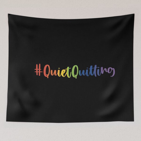 Item preview, Trending Hashtag Quiet Quitting Colorful Print Design designed and sold by VieGalleryy.