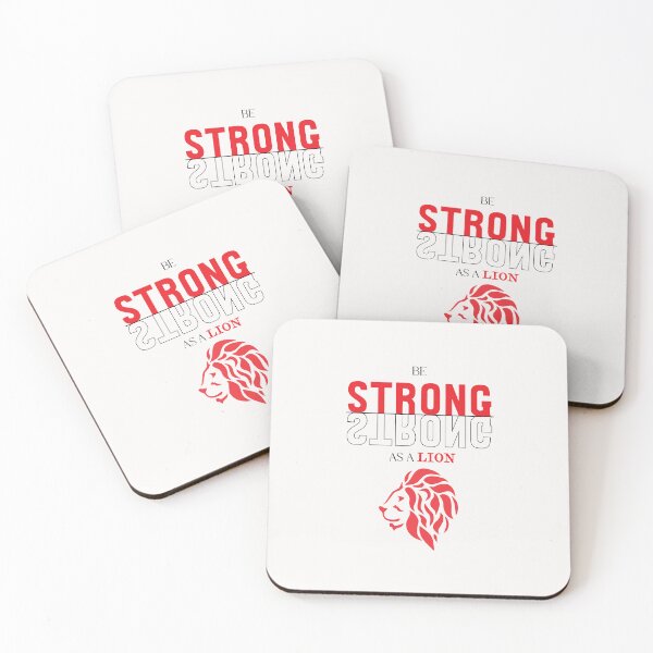 Item preview, Be Strong As A Lion Motivational Quote Design designed and sold by RiyonArts.