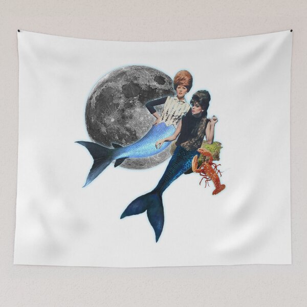 Item preview, rock lobster moon mermaids designed and sold by djmahealani.