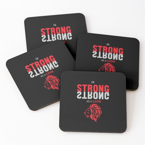 Item preview, Be Strong As A Lion Motivational Quote Design designed and sold by RiyonArts.