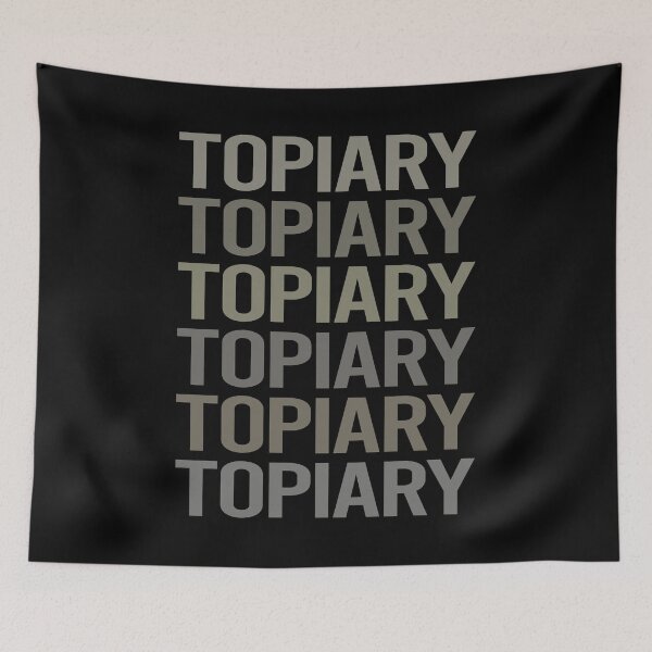 Item preview, Gray Text Art Topiary designed and sold by StoreCalamity.
