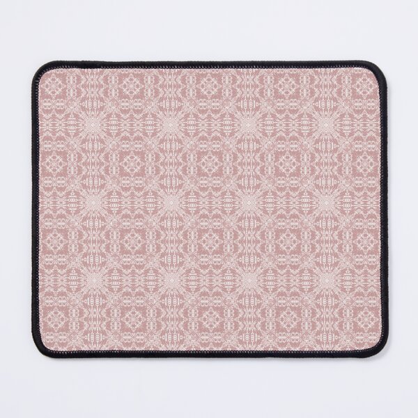 Item preview, Tiny Tapestry Vibes Pink White Embroidery Style Pattern designed and sold by ArticLotusShop.