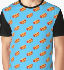 Isometric hot dogs pattern. Graphic T-Shirt