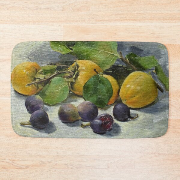 Item preview, Still life Kinglet persimmons, figs and leaves. designed and sold by Kabira77.