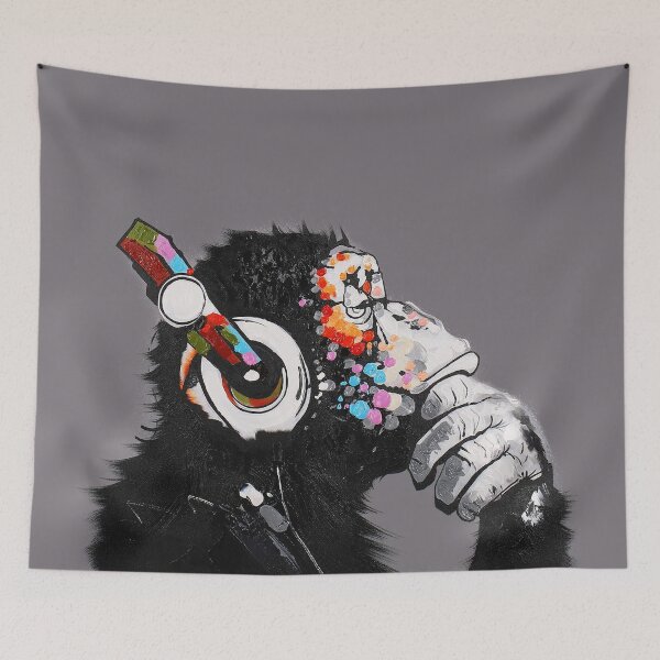 Item preview, Thinker Chimp designed and sold by WE-ARE-BANKSY.