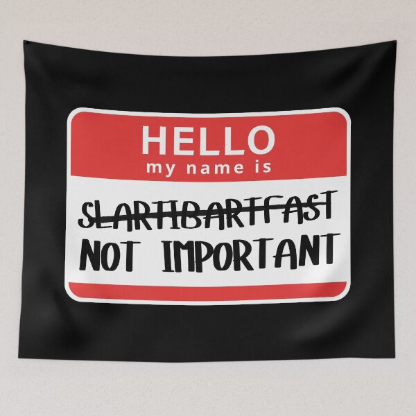 Item preview, HHGTTG - Hello My Name is Slartibartfast designed and sold by humnoo.